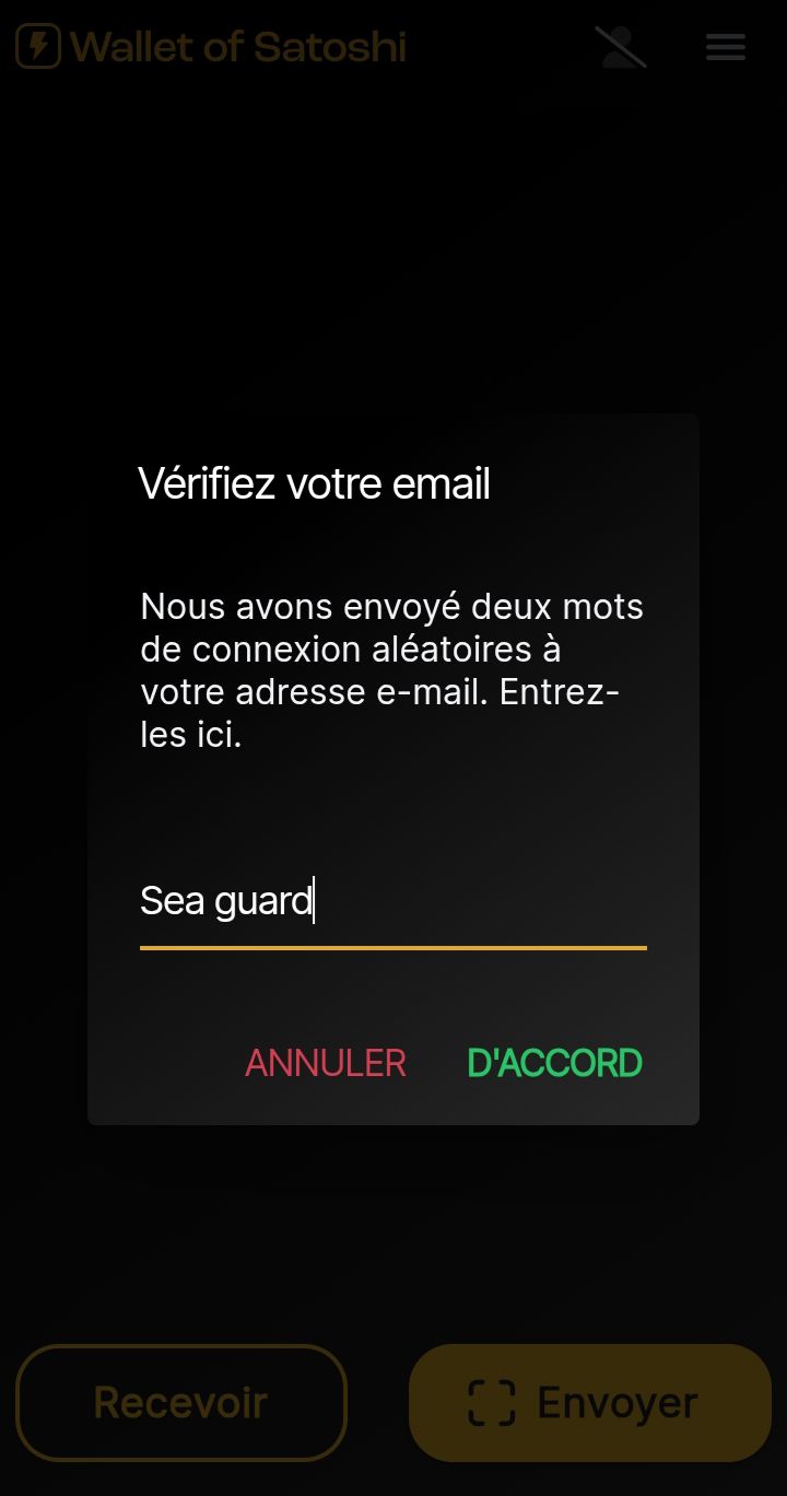 verification email